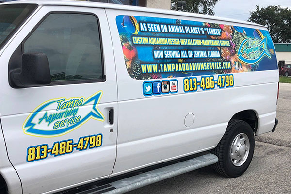 Tampa Aquarium Service Maintenance Vehicle